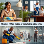 Cleaning- Office, Medical or Manufacturing Setting: $15.50- $18.00