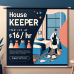 Housekeeper starting at $16/hr