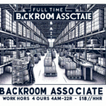 Backroom Associate - Sam's Club (Full Time - $18/HR)(4am-12:30pm)