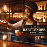 Kitchen+Bar - Bartender- Part Time- $14/hr + Tips