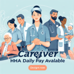 Caregiver HHA Daily Pay Available