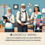 Urgently Hiring Caregivers, CNAs, PCAs for In-Home Care