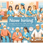 Urgently Hiring Caregivers, CNAs, PCAs for In-Home Care